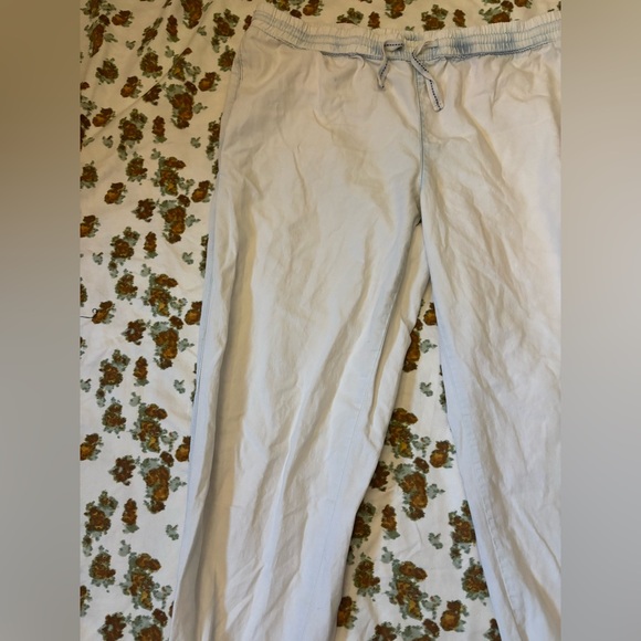 American Rag Off-White and Blue 100% Cotton Joggers Size L - Picture 10 of 16